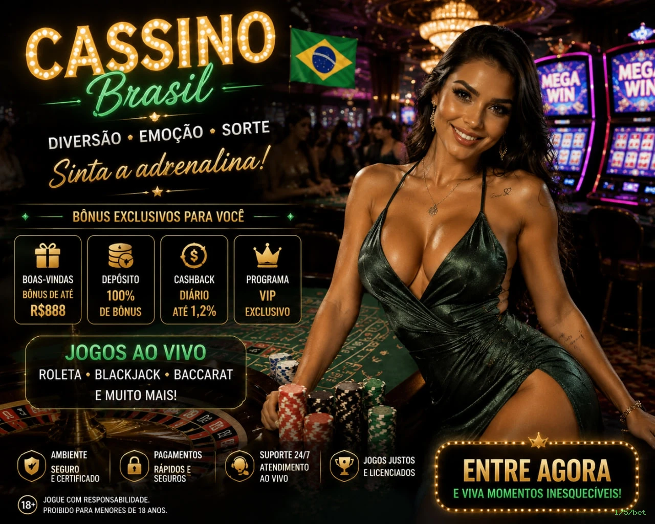 Streaming 4K no cassino ao vivo da 1757bet
